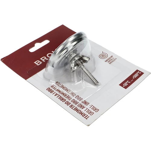 Термометър за грил и BBQ, от 50 до +500°C, биметален, 5,3 cm - 4