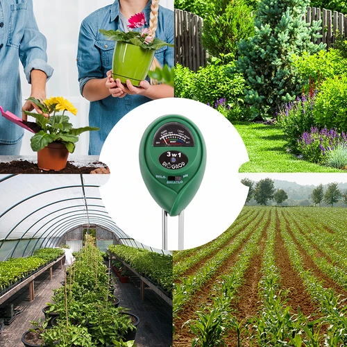 Тестер за почва 3 в 1 - pH, влажност, ослънчаване - 11