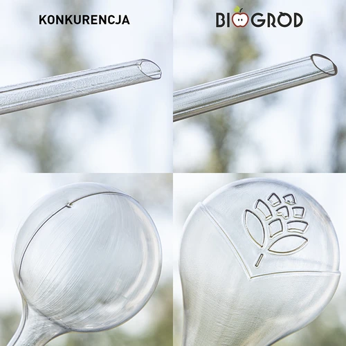 Топки за напояване за растения, прозрачни, 400 мл, 2 бр. - 14