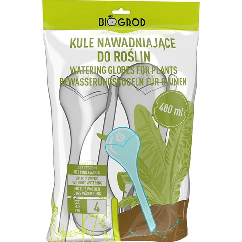 Топки за поливане, прозрачни, 400 мл, 4 бр. - 3