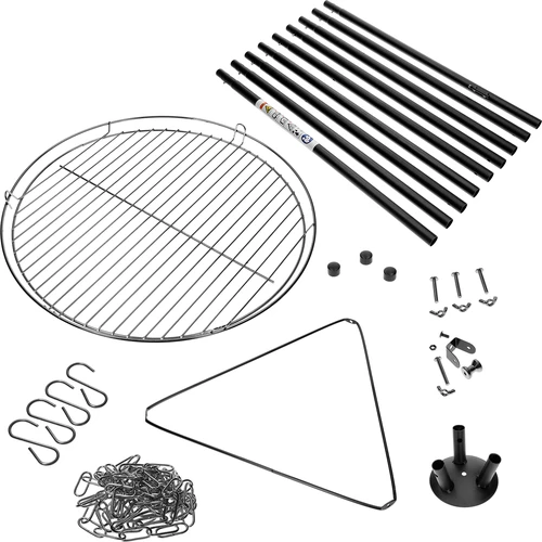 Тринога за огнище със скара, 150 см - 2