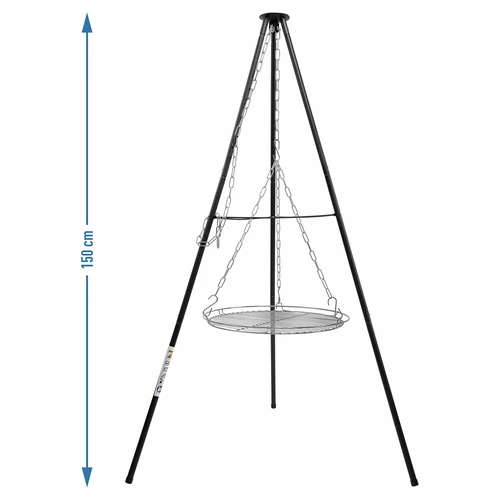 Тринога за огнище със скара, 150 см - 5