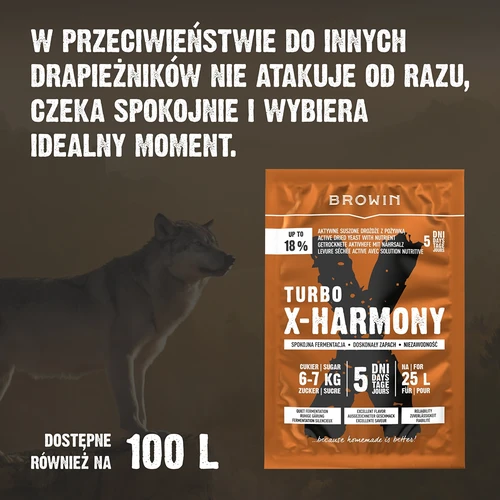 Турбо дрожди X-Harmony 18%, 25 L, 138 g - 7