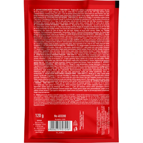 Турбо дрожди за дестилат Grom 72 h - 2