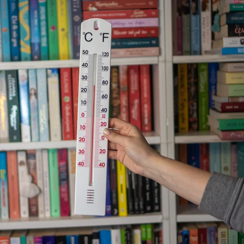 Универсален бял термометър (-40°C до +50°C) 40 см - 3