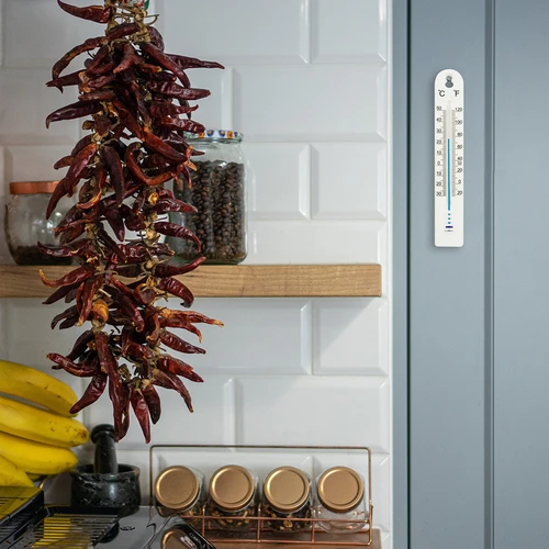 Универсален термометър (-30 до +50°C), 17 см, бял - 4