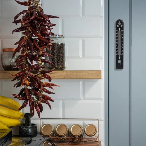 Универсален термометър (-30 до +50°C), 17 см, черен - 6