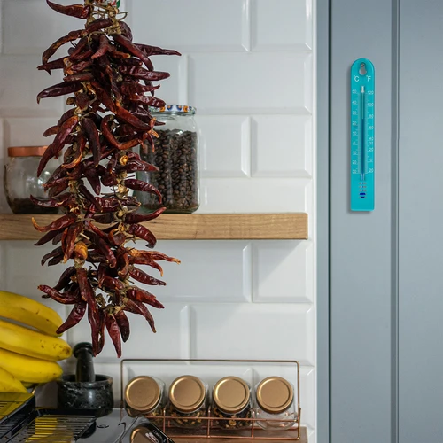 Универсален термометър (-30 до +50°C), 17 см, син - 5