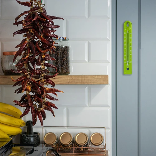 Универсален термометър (-30 до +50°C), 17 см, зелен - 5