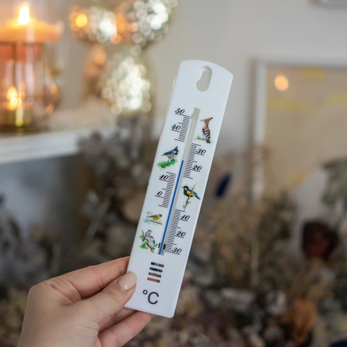 Универсален термометър с графика - птици (-30°C до +50°C) 20 см - 3