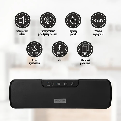 Вакуумен уред за пакетиране – многофункционален, черен - 7