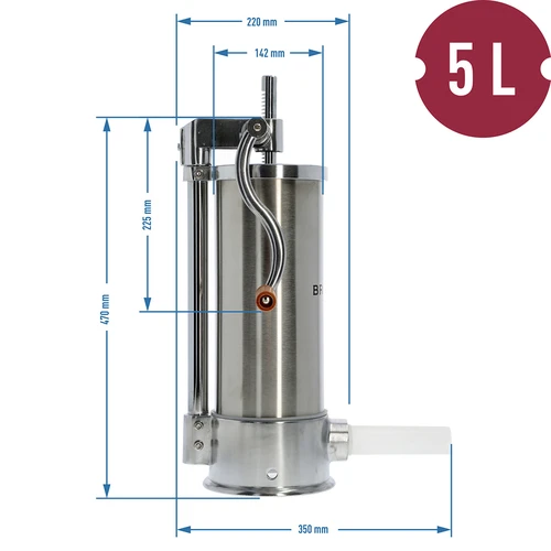 Вертикална пълначка 5kg - 10