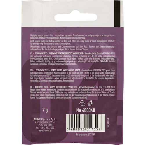 Винени дрожди Fermivin 7013, 7 g - 2
