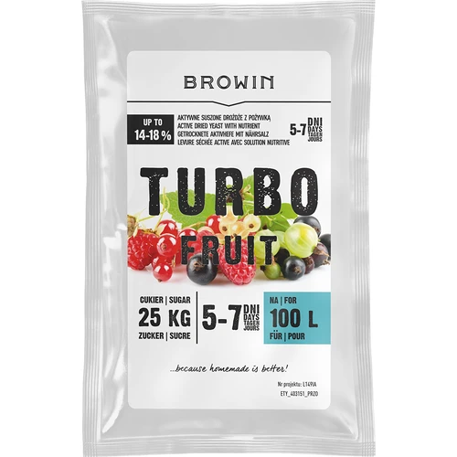 Винени дрожди Turbo Fruit 5-7 дни 100 л
