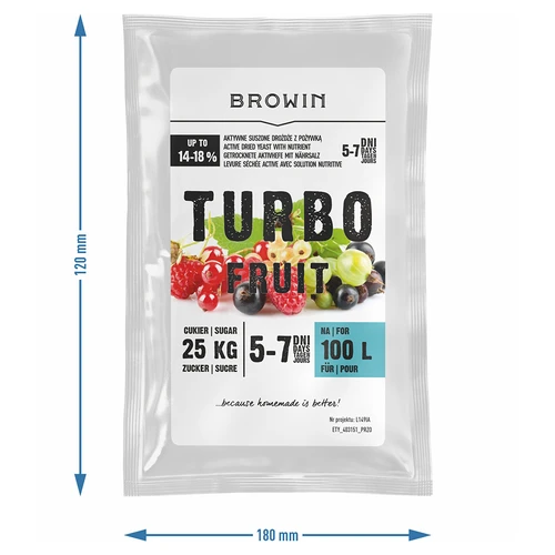 Винени дрожди Turbo Fruit 5-7 дни 100 л - 3