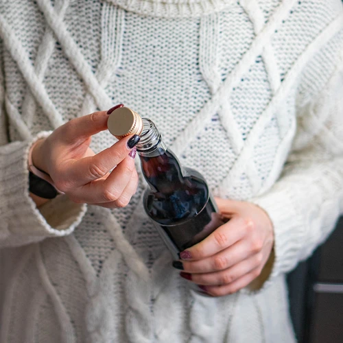 Винтова капачка за бутилки фи 28/18 - златна - 8 бр. - 7