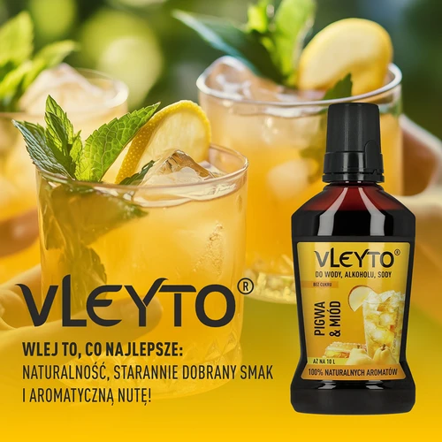 VLEYTO Дюля & Мед – вкусова есенция с натурални аромати, 250 мл - 6