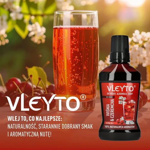 VLEYTO Вишна & Черемуха – вкусова есенция с натурални аромати, 250 мл - 6