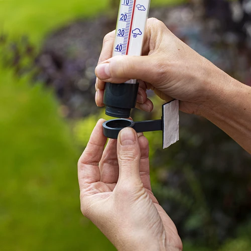 Външен антрацитен термометър (от -60°C до +50°C) 23 см - 6