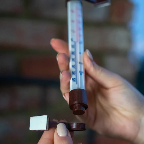 Външен термометър, кафяв (-50°C до +50°C), 18 см - 5