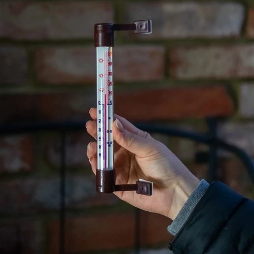 Външен термометър, кафяв (-50°C до +50°C), 18 см - 4