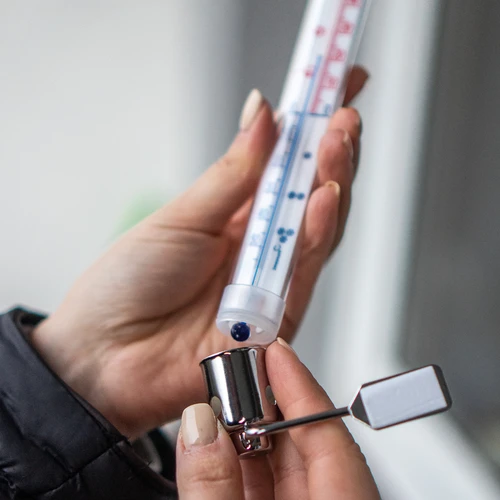 Външен термометър с метална рамка (-50°C до +50°C) 20 cm - 4