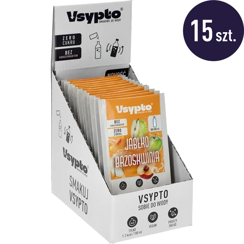 Vsypto Omena-Persikka - pakkaus 15 x 3 g - 2