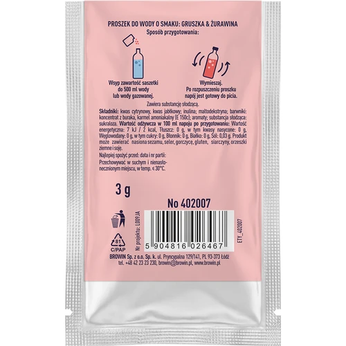 VSYPTO с вкус Круша и червена боровинка, 3 г - 3