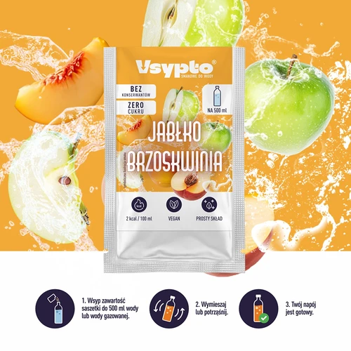 VSYPTO с вкус Ябълка и Праскова, 3 g - 5