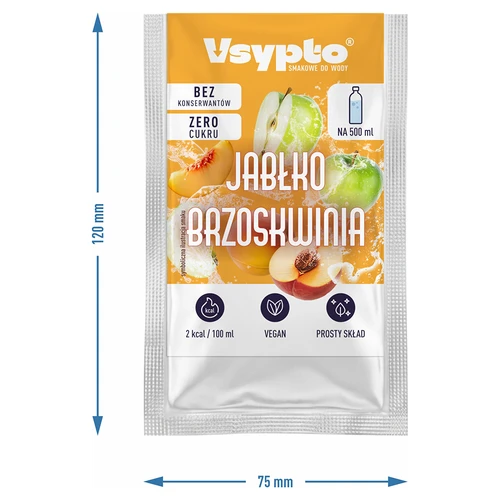 VSYPTO с вкус Ябълка и Праскова, 3 g - 4