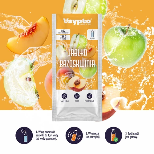 Vsypto с вкус ябълка и праскова, 9 г - 5