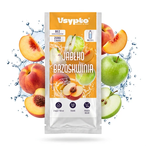 Vsypto с вкус ябълка и праскова, 9 г