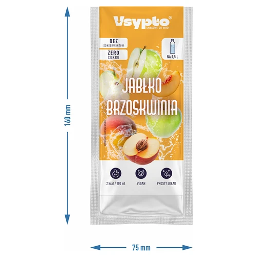 Vsypto с вкус ябълка и праскова, 9 г - 4