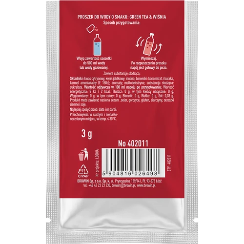 VSYPTO със вкус Зелен чай & Вишна, 3g - 3
