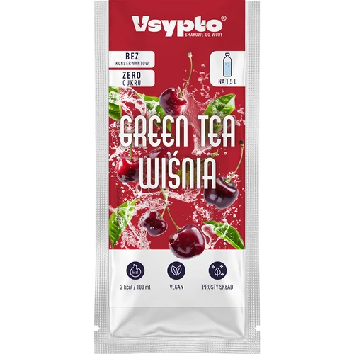 VSYPTO със вкус Зелен чай Вишна, 9 g - 2