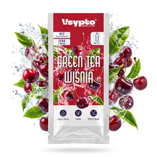 VSYPTO със вкус Зелен чай Вишна, 9 g
