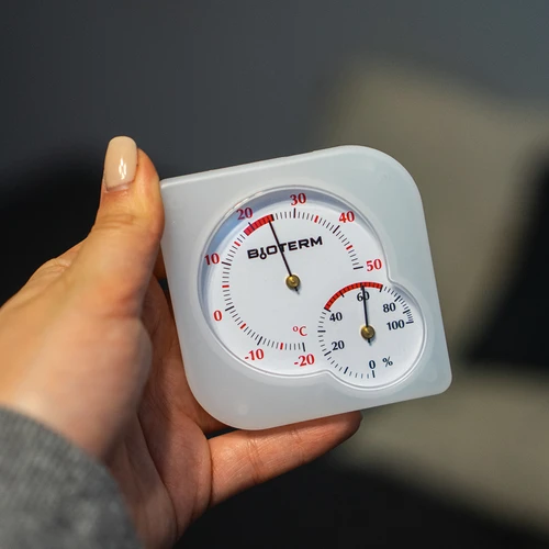 Вътрешен биметален термометър с хигрометър (-20 до +50°C) микс - 10