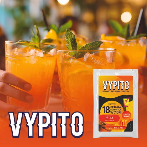 VYPITO 12%, саше за 18 коктейла - Мандарина, 126 г - 6