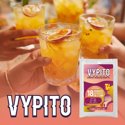 VYPITO 12%, саше за 18 коктейла – Маракуя-Праскова, 126 г - 6