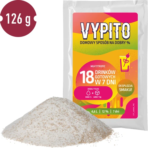 VYPITO 12%, саше за 18 коктейла – Multitropic, 126 g - 3