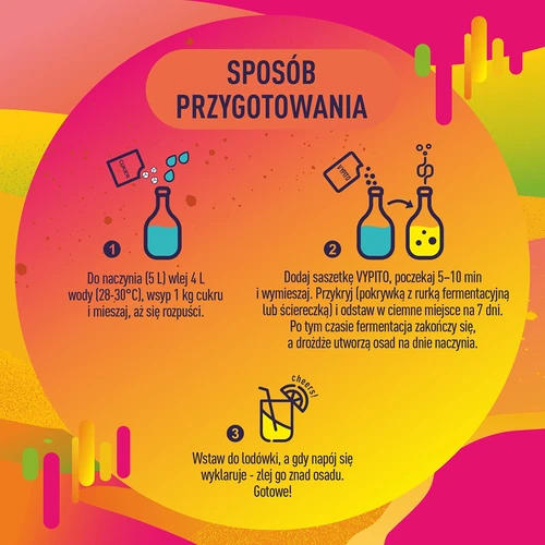 VYPITO 12%, саше за 18 коктейла – Multitropic, 126 g - 5