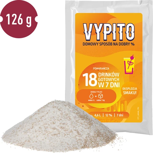 VYPITO 12%, саше за 18 коктейла - Портокал, 126g - 3