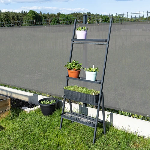 Засенчваща мрежа (80%, 140 g/m²) 1,5 x 5 m, графитена - 8