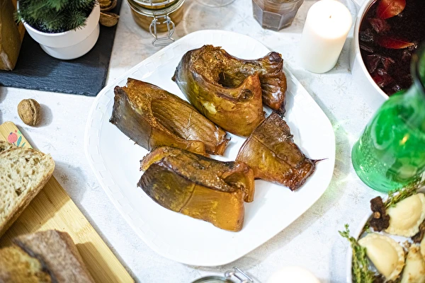 Шаран за Бъдни вечер, пушен