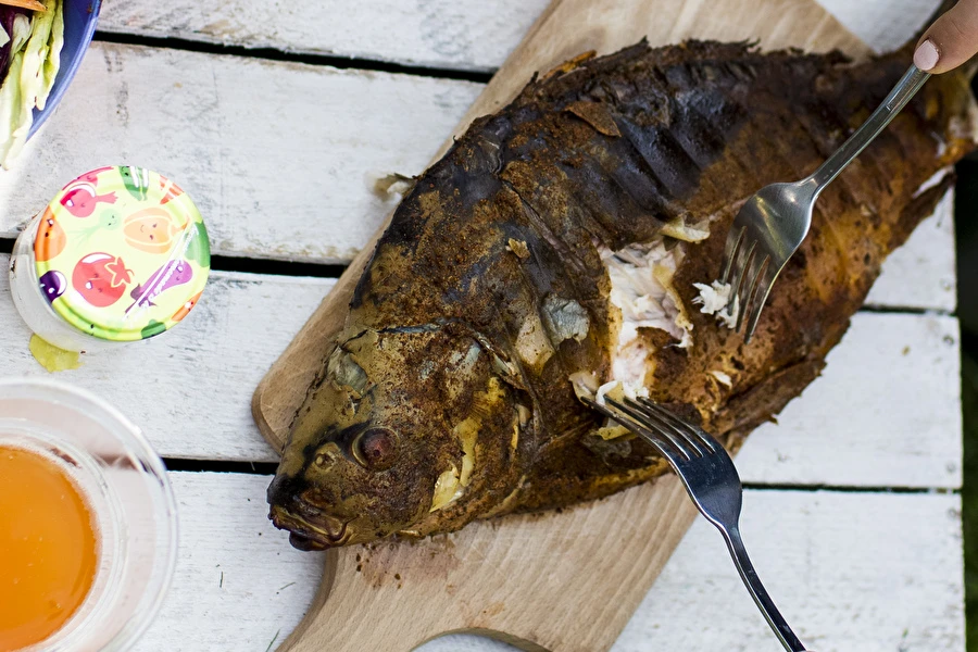 Шаран за Бъдни вечер – пушен